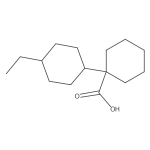 1-(4-Ethylcyclohexyl)cyclohexane-1-carboxylic acid Structure