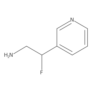 2-Fluoro-2-(pyridin-3-yl)ethan-1-amine结构式
