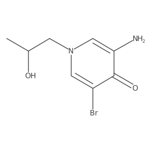 3-Amino-5-bromo-1-(2-hydroxypropyl)-1,4-dihydropyridin-4-one Structure