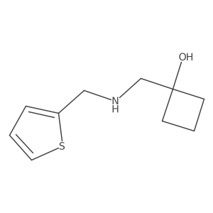 1-({[(Thiophen-2-yl)methyl]amino}methyl)cyclobutan-1-ol Structure