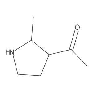1-(2-Methylpyrrolidin-3-yl)ethan-1-one结构式