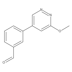 3-(6-Methoxy-4-pyridazinyl)benzaldehyde结构式