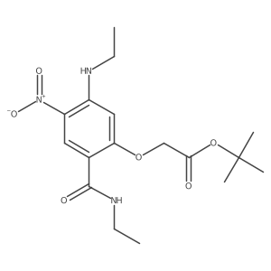 2-[5-(Ethylamino)-2-[(ethylamino)carbonyl]-4-nitrophenoxy]acetic acid 1,1-dimethylethyl ester Structure