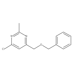 4-((Benzyloxy)methyl)-6-chloro-2-methylpyrimidine结构式