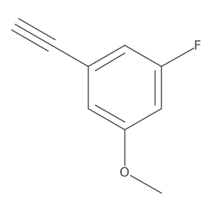 1-Ethynyl-3-fluoro-5-methoxybenzene结构式