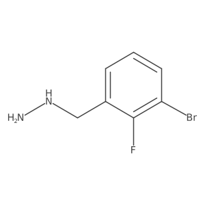 (3-Bromo-2-fluorobenzyl)hydrazine结构式