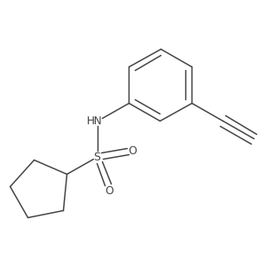 N-(3-ethynylphenyl)cyclopentanesulfonamide结构式