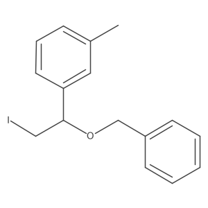 1-[1-(Benzyloxy)-2-iodoethyl]-3-methylbenzene Structure