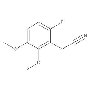 2-(6-fluoro-2,3-dimethoxy-phenyl)acetonitrile结构式