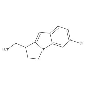 1H-Pyrrolo[1,2-a]indole-1-methanamine, 6-chloro-2,3-dihydro-结构式