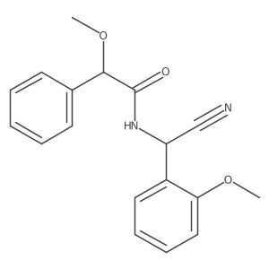 N-[cyano(2-methoxyphenyl)methyl]-2-methoxy-2-phenylacetamide结构式