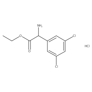 Ethyl 2-amino-2-(3,5-dichlorophenyl)acetate hydrochloride Structure