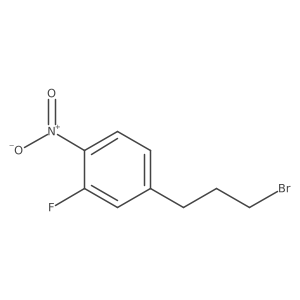 1-(3-Bromopropyl)-3-fluoro-4-nitrobenzene Structure