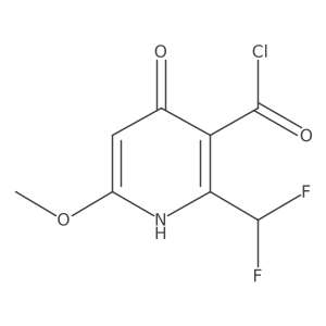 2-(Difluoromethyl)-4-hydroxy-6-methoxypyridine-3-carbonyl chloride Structure
