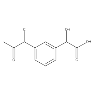 1-(3-(Carboxy(hydroxy)methyl)phenyl)-1-chloropropan-2-one Structure