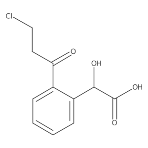 1-(2-(Carboxy(hydroxy)methyl)phenyl)-3-chloropropan-1-one结构式