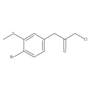 1-(4-Bromo-3-(methylthio)phenyl)-3-chloropropan-2-one Structure
