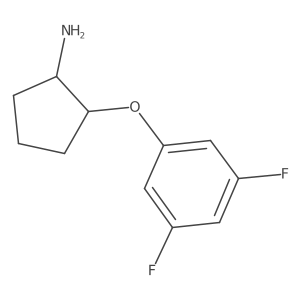 (1S,2R)-2-(3,5-Difluorophenoxy)cyclopentan-1-amine Structure