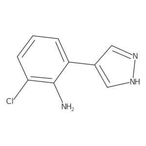 2-Chloro-6-(1H-pyrazol-4-YL)aniline Structure