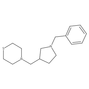 4-((1-Benzylpyrrolidin-3-yl)methyl)thiomorpholine Structure