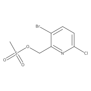 (3-Bromo-6-chloropyridin-2-yl)methyl methanesulfonate Structure