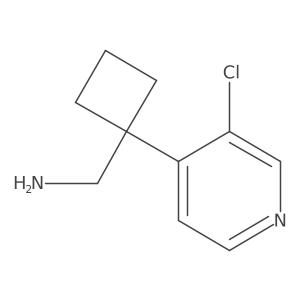[1-(3-Chloropyridin-4-yl)cyclobutyl]methanamine Structure