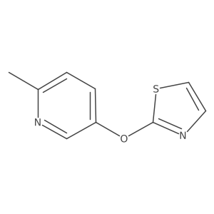 2-Methyl-5-(1,3-thiazol-2-yloxy)pyridine结构式