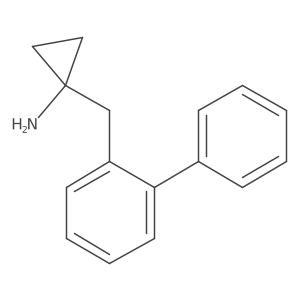 1-[(2-Phenylphenyl)methyl]cyclopropan-1-amine Structure