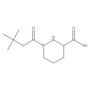 (R)-1-(tert-Butoxycarbonyl)hexahydropyridazine-3-carboxylic acid Structure