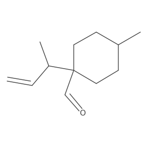 1-(But-3-en-2-yl)-4-methylcyclohexane-1-carbaldehyde Structure