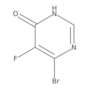 6-Bromo-5-fluoropyrimidin-4(3H)-one Structure