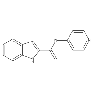 N-[1-(1h-indol-2-yl)ethenyl]-4-pyridinamine结构式