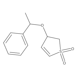 3-(1-Phenylethoxy)-2,3-dihydro-1lambda6-thiophene-1,1-dione结构式