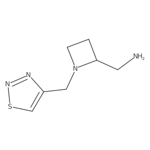 {1-[(1,2,3-Thiadiazol-4-yl)methyl]azetidin-2-yl}methanamine结构式