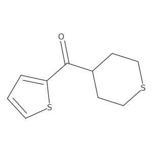 (tetrahydro-2H-thiopyran-4-yl)(thiophen-2-yl)methanone结构式