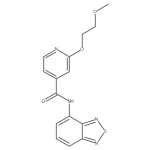 N-(benzo[c][1,2,5]thiadiazol-4-yl)-2-(2-methoxyethoxy)isonicotinamide Structure
