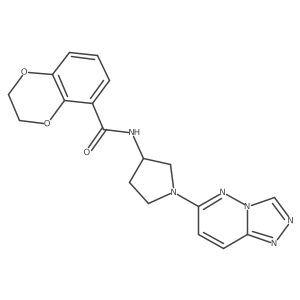 N-(1-([1,2,4]triazolo[4,3-b]pyridazin-6-yl)pyrrolidin-3-yl)-2,3-dihydrobenzo[b][1,4]dioxine-5-carboxamide Structure