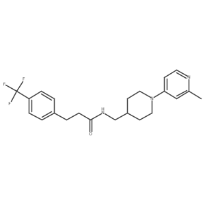 N-((1-(2-methylpyridin-4-yl)piperidin-4-yl)methyl)-3-(4-(trifluoromethyl)phenyl)propanamide Structure