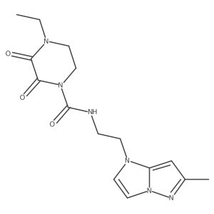 4-ethyl-N-(2-(6-methyl-1H-imidazo[1,2-b]pyrazol-1-yl)ethyl)-2,3-dioxopiperazine-1-carboxamide结构式