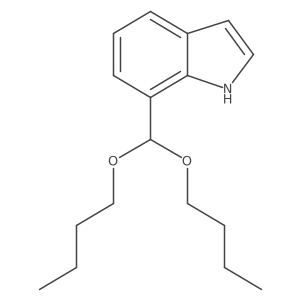 1h-Indole,7-(dibutoxymethyl)- Structure