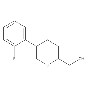[(2S,5R)-5-(2-Fluorophenyl)oxan-2-yl]methanol结构式