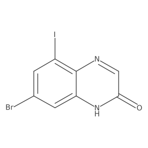 7-Bromo-5-iodoquinoxalin-2-OL结构式