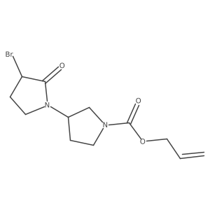 Allyl (3'R)-3-bromo-2-oxo-[1,3'-bipyrrolidine]-1'-carboxylate Structure