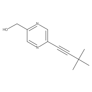 5-(3,3-Dimethyl-1-butyn-1-yl)-2-pyrazinemethanol结构式