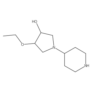 4-Ethoxy-1-(piperidin-4-yl)pyrrolidin-3-ol Structure