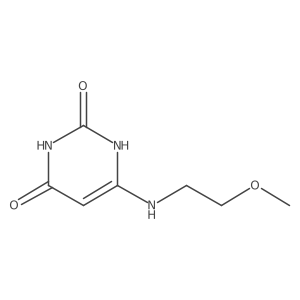 6-((2-methoxyethyl)amino)pyrimidine-2,4(1H,3H)-dione Structure