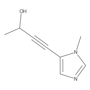 4-(1-methyl-1H-imidazol-5-yl)but-3-yn-2-ol结构式