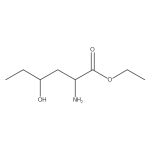 Ethyl 2-amino-4-hydroxyhexanoate Structure