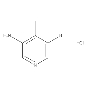 5-Bromo-4-methylpyridin-3-amine hydrochloride Structure