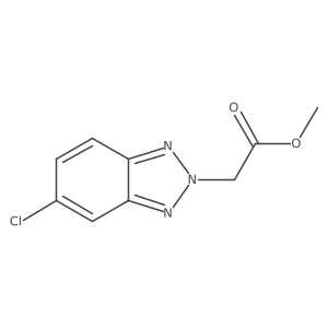 Methyl 2-(5-chloro-2H-benzo[D][1,2,3]triazol-2-YL)acetate Structure